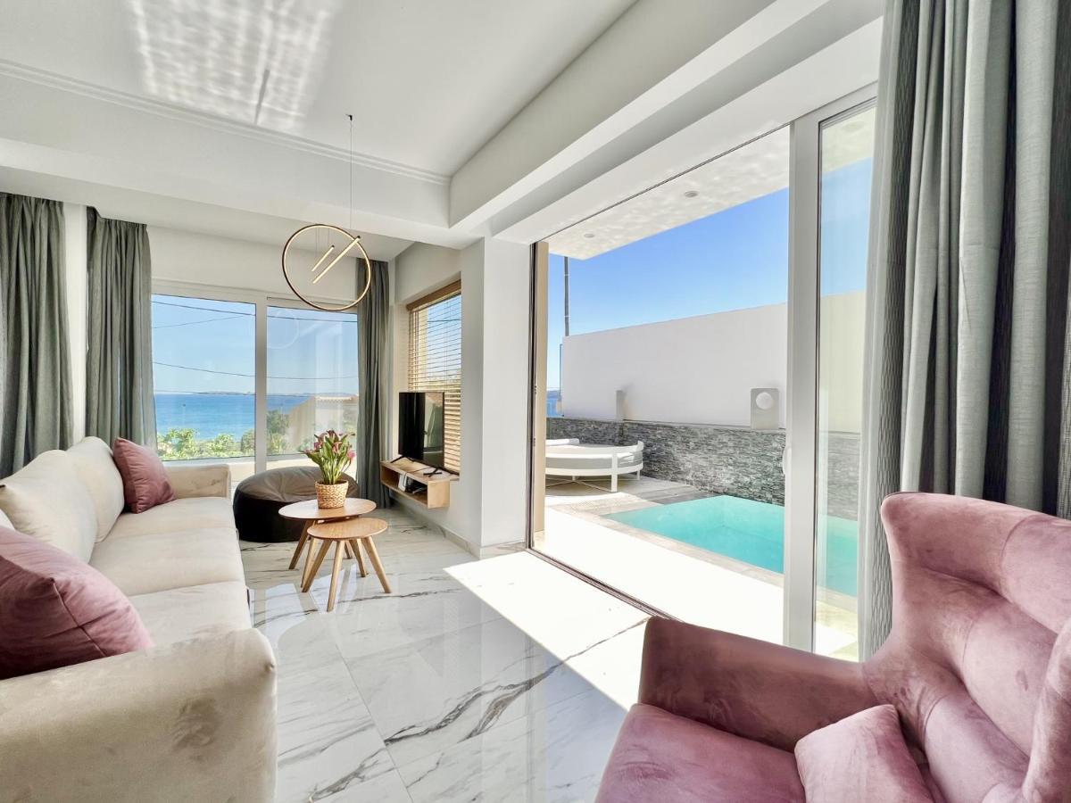 Luxury Villa Barbati Sun With Private Pool By Dadovillas Exterior photo